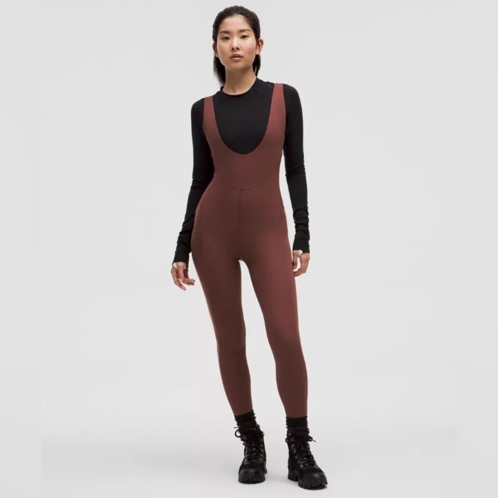 Lululemon Ribbed Nulux Skiing Bodysuit Asia Fit size medium